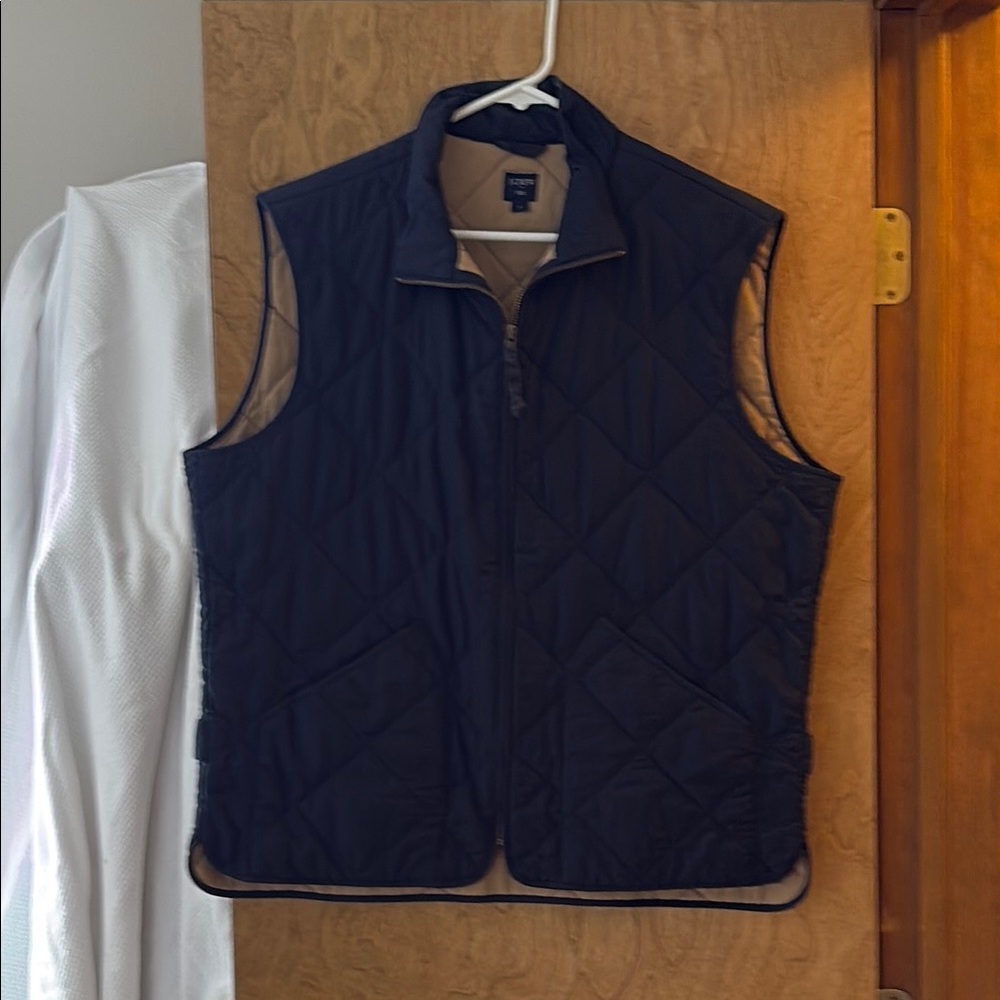 Men's Blue Quilted Vest